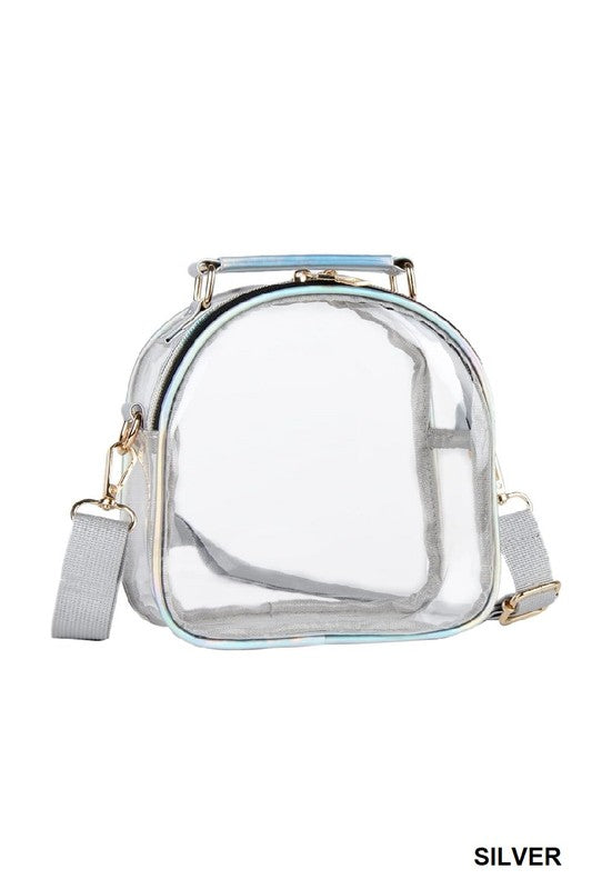 Stadium clear crossbody jelly bag