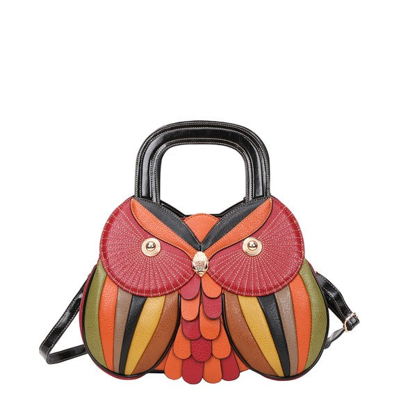 Retro Owl Satchel Bag