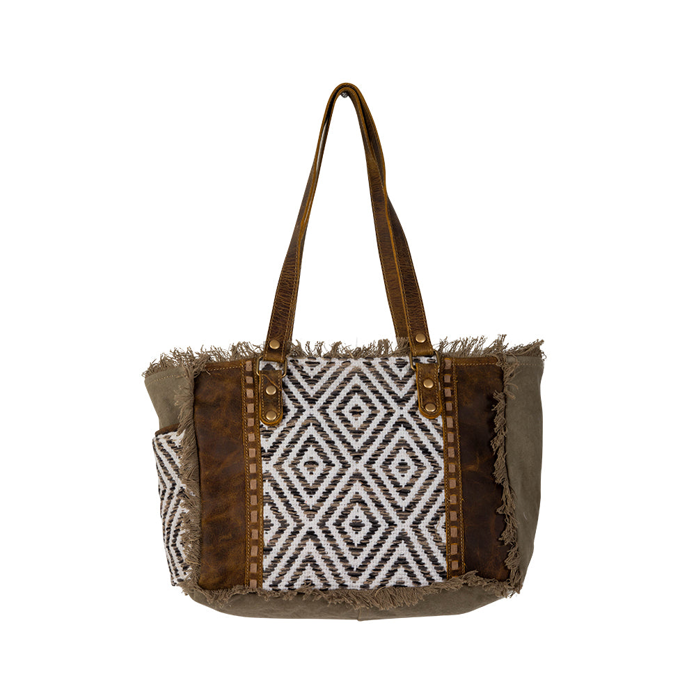 Myra Sand Weaver Bag