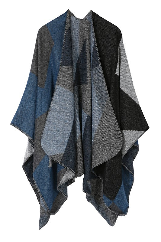 Womens plaid shawl wrap