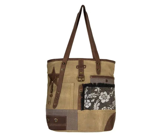 Myra Vintage Patchwork Tote Bag